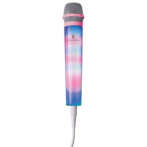 Singing Machine Disco Lights Wired Microphone - Pink