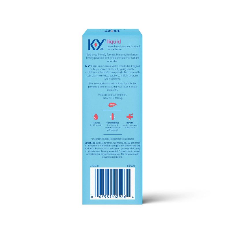 K-Y Liquid Personal Liquid Lube - 4.5 fl oz, 3 of 10