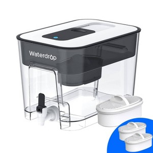 Waterdrop 200gal Long-Life 40 Cup Large Water Filter Dispenser with 1 Filter - 1 of 4