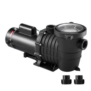 VEVOR Pool Pump 1.5HP 230V, Variable Dual Speed Pumps 1100W for Above Ground Pool, Powerful Pump with Strainer Filter Basket, 5400 GPH Max. Flow - 1 of 4