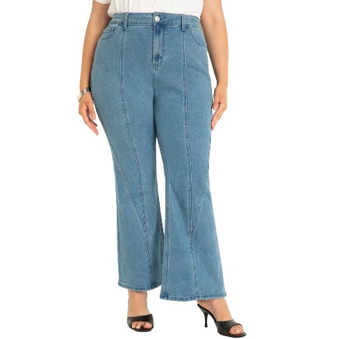 Plus Size Flare Jeans : Target