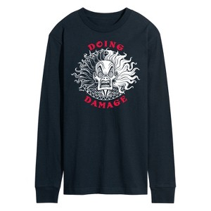 Men's - Disney Villains - Doing Damage Cruella Long Sleeve Graphic T-Shirt - 1 of 4