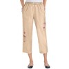 Collections Etc Embroidered Denim Capri Pants - 2 of 4