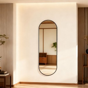 Wooakway Square Black/Gold/Silver Metal Accent Wall Mirror Modern Bathroom Vanity Mirror for Living Room Entryway Over Mantel Decor - 1 of 4