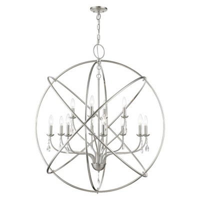 Livex Lighting Aria 12 - Light Chandelier in  Brushed Nickel