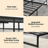 6/10 Inch Twin/Full/Queen/King Size Platform Metal Bed Frame Low Profile with Storage_Black/White - image 2 of 4