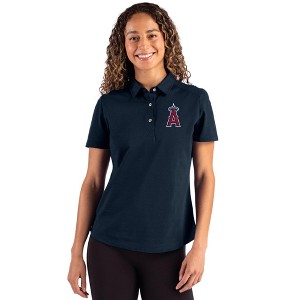 Los Angeles Angels Cutter & Buck Advantage Refresh Epic Confidence Recycled Womens Tri-Blend Pique Polo - Liberty Navy - Small - 1 of 1