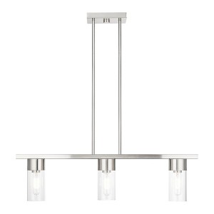 Livex Lighting Carson 3 - Light Chandelier in  Brushed Nickel - 1 of 4