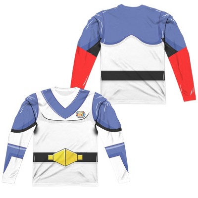 Men's Voltron Lance Costume Front Back Print Long Sleeve Costume T-Shirt
