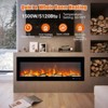 GustoWave 50 Inch Built-in Electric Fireplace with WiFi ＆ Remote Control,12 Realistic Flame Flickering Colors,750/1500W Wall Fireplace Heater - 4 of 4