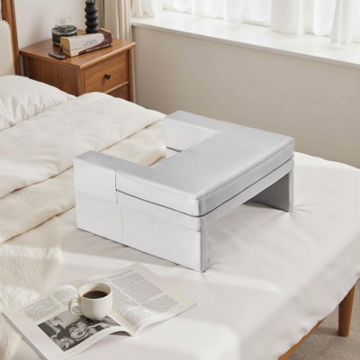 PAGED Arc-shaped Bed Pillow, Multifunctional Reading Pillow with Stable Support, 2 In 1 Pillow with Hand and Back Support for Bed, Sofa