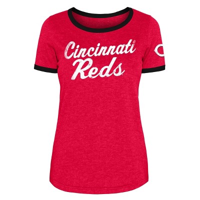 MLB Cincinnati Reds Women's Bi-Blend Heather T-Shirt