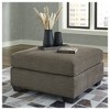 Signature Design by Ashley Contemporary Mahoney Oversized Accent Ottoman, Chocolate - 2 of 4