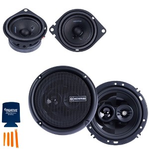 Memphis Audio 1 Pair PRX27 2.75" Coaxial Speakers and 1 Pair PRX603 6.5" 3-Way Coaxial Power Reference Series Speakers - 1 of 4