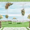 VINGLI Garden Arbor, Arch Archway for Wedding Ceremony Party, Steel Garden Trellis for Plant Climbing, Garden, Backyard, Lawn - 3 of 4