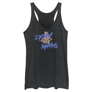 Women's Wednesday Thing I Prefer Spooky Racerback Tank Top - 1 of 4