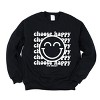 Simply Sage Market S.W.Smiley Choose Happy Smiley Face Sweatshirt - 2 of 4