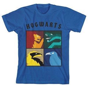 Harry Potter Hogwarts Houses Youth Royal Blue Graphic Tee - 1 of 1