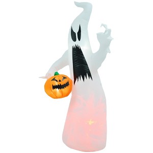 NAYSAYE Party Decoration and Accessories Inflatable Halloween Figure with Pumpkin for Outdoor Celebration, White, 25.5"*70.8"*2.4" - 1 of 4