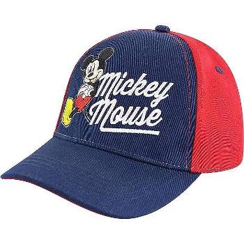 Mickey Mouse Boys Baseball Cap- 2-4T- Blue/Red