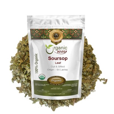 Organic Soursop Leaf Coarse Cut 8 Oz