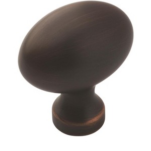 Amerock Vaile 1-3/8 inch (35mm) Length Oil-Rubbed Bronze Cabinet Knob - 10 Pack - 1 of 4
