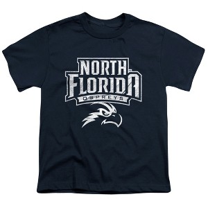University Of North Florida Distressed Primary Kids T-Shirt For Youth Navy - 1 of 4