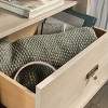 GlasFlength Nightstands Accent Nightstand Bedside Table Nightstand End Tables Nightstands with Drawer for Bedroom, Brown, 26.38"*19.06"*25.12" - 3 of 4