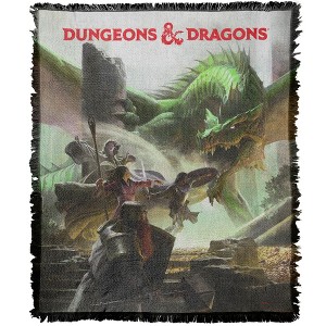 Dungeons & Dragons Starter Set Art Blanket 50"x60" Woven Tapestry - 1 of 4