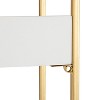 Kate and Laurel Hylton Rectangle MDF Accent Shelf, 18x28x7, Gold and White - 3 of 4