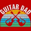 Men's Design By Humans Retro Dueling Electric Guitar Dad By DragonTee Tank Top - 2 of 2