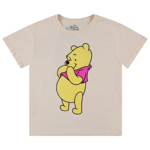 Ladies Disney Classic Pooh Shirt - Vintage Winnie the Pooh Tee Shirt - Winnie, Eeyore, Piglet Vintage Wash T-Shirt - 1 of 4