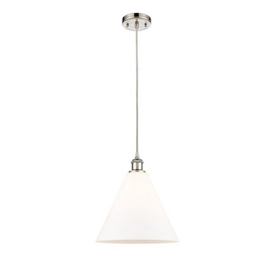 Berkshire - 1 Light Cord Hung Mini Pendant In Industrial Style-14.75 Inches Tall and 12 Inches Wide