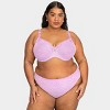 Curvy Couture Women's Plus Size Sheer Whisper High Cut Brief Panty - 4 of 4