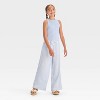 Girls' High Neck Ribbed Tank Top - art class™ - 3 of 3