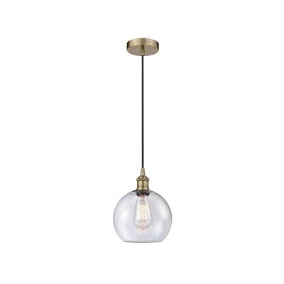 Athens - 1 Light Cord Hung Mini Pendant In Industrial Style-10.75 Inches Tall and 8 Inches Wide