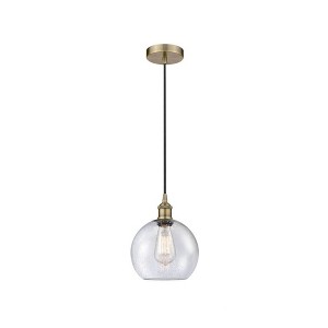 Athens - 1 Light Cord Hung Mini Pendant In Industrial Style-10.75 Inches Tall and 8 Inches Wide - 1 of 1
