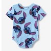 Disney Stitch Baby Boy Character Allover Print Bodysuit  Romper - 2 of 4