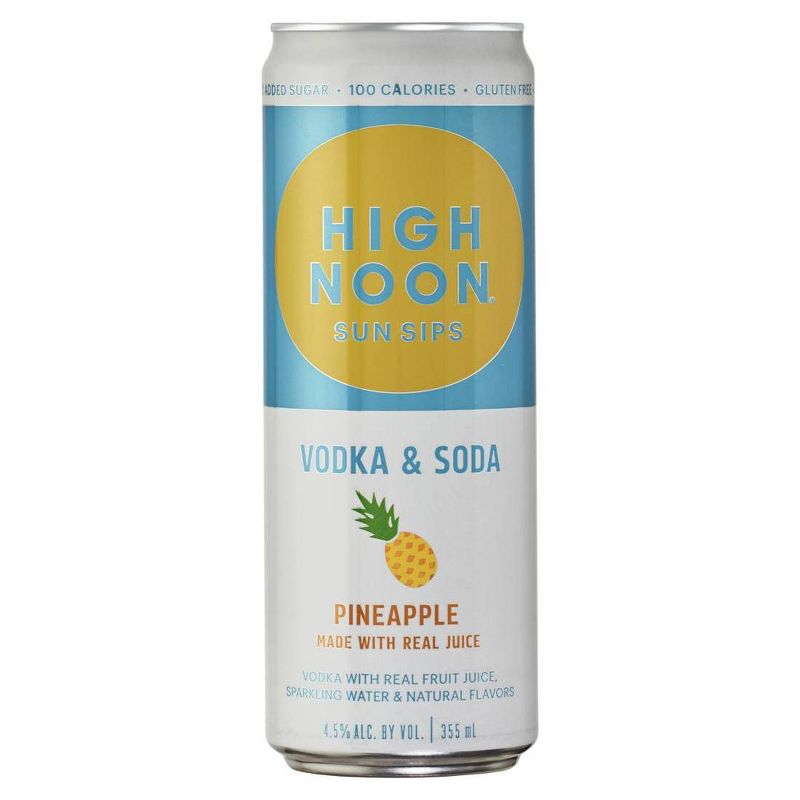 High Noon Vodka Hard Seltzer Mixed Pack - 12pk/355ml Cans, 6 of 8