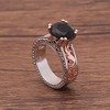 Nadia Engagement Ring Solitiare Cz Rose Gold Plated Womens Ginger Lyne Collection - 3 of 4