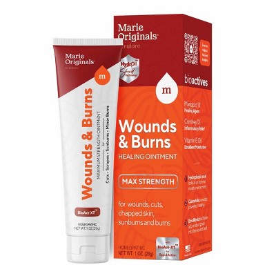 Marie Originals Wounds & Burns Ointment - Max Strength for Cuts, Scrapes, Rashes, Sore Nipples, Chapped Skin
