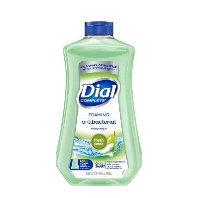 Dial Complete Antibacterial Foaming Hand Wash Refill - Fresh Pear - 32 fl oz