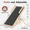 APRILSOUL Pet Ramps Wooden Dog Step with High Traction Mat and Safety Side Rails - 2 of 4