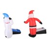 Occasions 5' INFLATABLE SANTA AND SNOWMAN PLAYING CORN HOLE WITH INNER, 5 ft Tall, Multicolored - 4 of 4