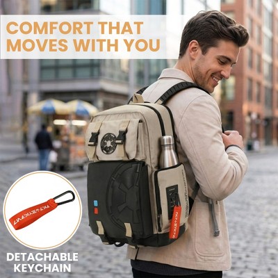 Star Wars Lightsaber-Themed White Built-Up Backpack — фото 4