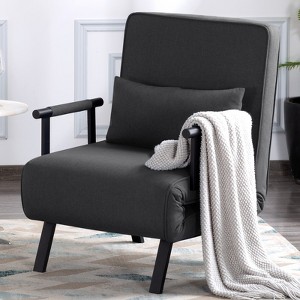 Aukfa 26'' Sleeper Sofa - 4-in-1 Convertible Chair Bed with 5-Position Adjustable Backrest for Small Spaces - 1 of 4