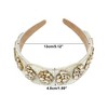 Unique Bargains Women's Bling Rhinestone Wide Edge Headband 5.12"x1.89" 1Pc - 4 of 4
