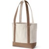 Lands' End Open Top Long Handle Canvas Tote Bag - 3 of 4