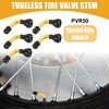 Unique Bargains Universal Car Tubeless Tire Valve Gold Tone 5 Pcs - 2 of 4