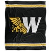 Missouri Western State University Primary Logo Stripes Silky 50x60 Blanket, 1 Sided - 2 of 4